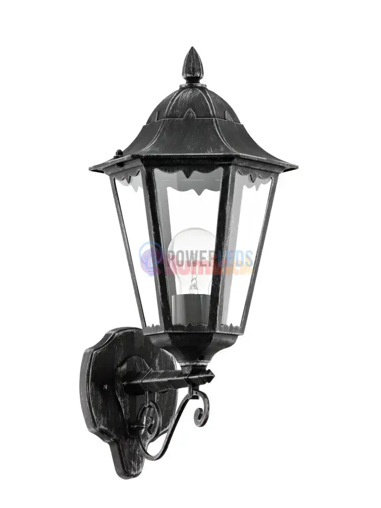 Aplica Exterior Tip Felinar NAVEDO Black & Silver 47CM NEAGRA / APLICA PERETE Wall Light Fixtures