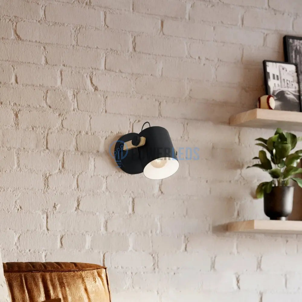 Aplica HORNWOOD Black 17CM EGLO NEAGRA / APLICA PERETE / VINTAGE SI RETRO DESIGN Wall Light Fixtures