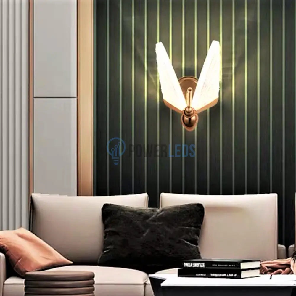 Aplica Led 12W Butterfly Gold Wall Light Fixtures