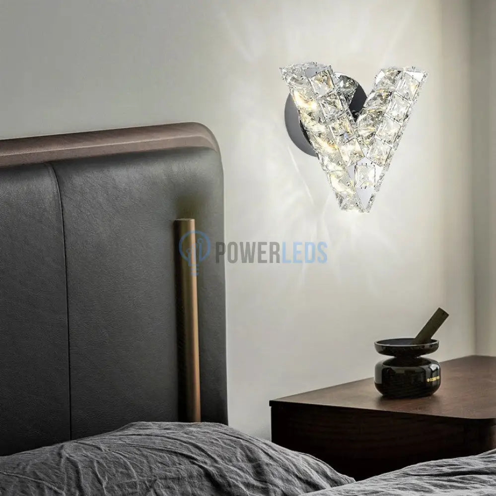 Aplica Led 12W Cristal V Shape Wall Light Fixtures