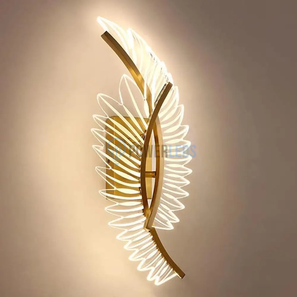 Aplica Led 18W Angel Wings Gold Echivalent 150W Wall Light Fixtures