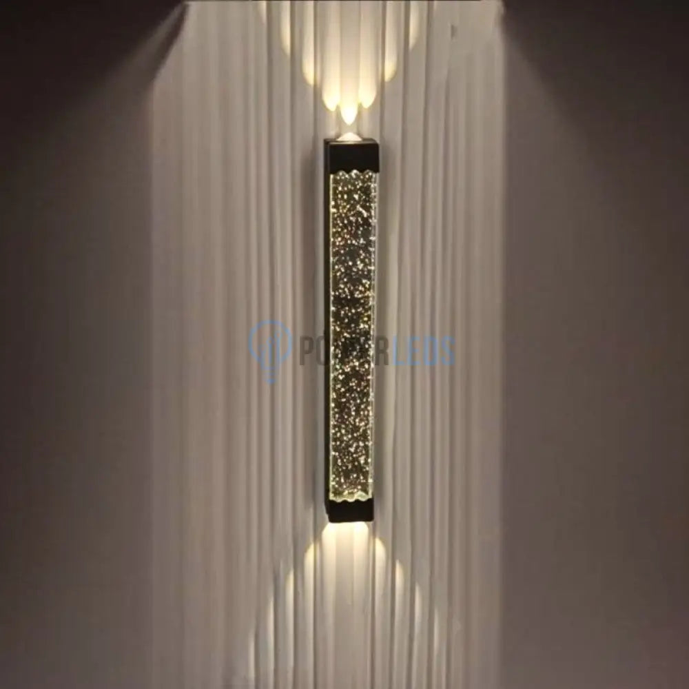 Aplica LED 20W 60cm Liniara Bubble Neagra Exterior powerleds.ro