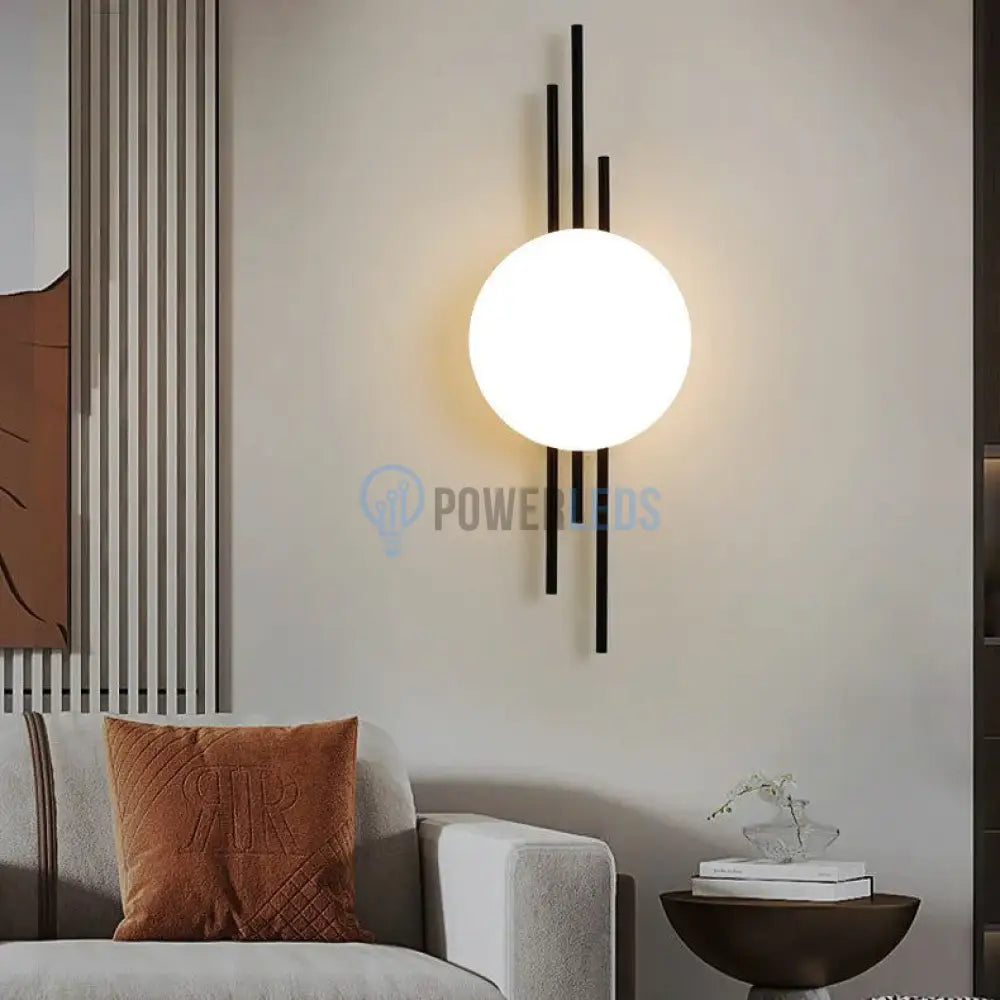 Aplica LED 20W Luxury Fine Lines Black powerleds.ro