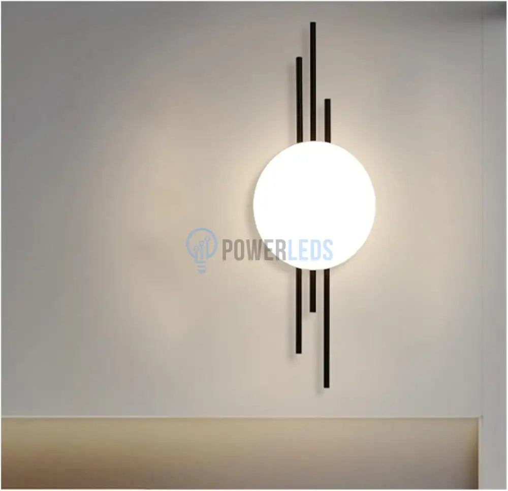 Aplica LED 20W Luxury Fine Lines Black powerleds.ro