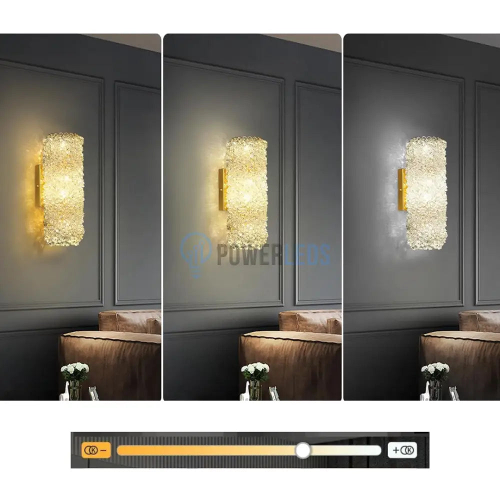 Aplica LED 21W Crystal Elegance CRISTAL / APLICA PERETE / TAVAN / CHROME Wall Light Fixtures