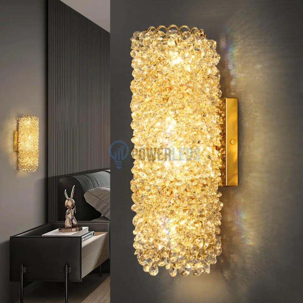 Aplica LED 21W Crystal Elegance CRISTAL / APLICA PERETE / TAVAN / CHROME Wall Light Fixtures