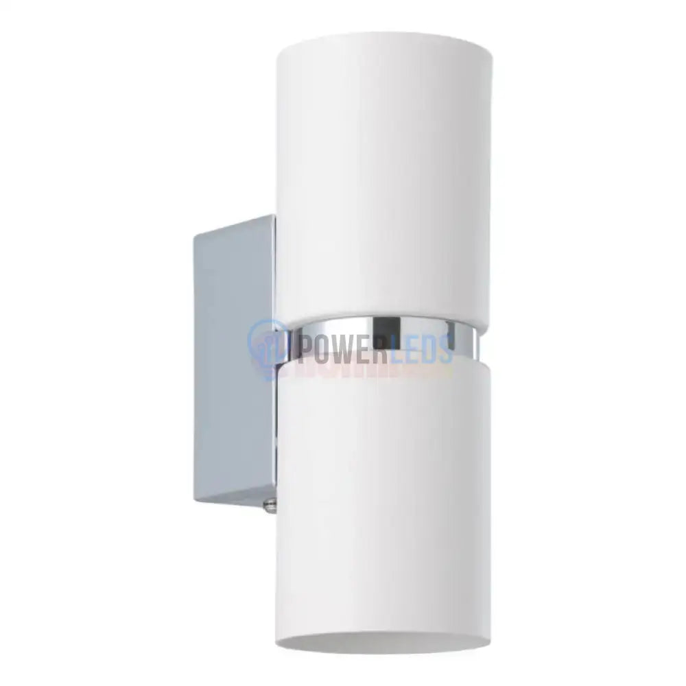 Aplică LED 2X3W ALB cu Crom Passa ALBA / APLICA PERETE / CIRCLE DESIGN Wall Light Fixtures