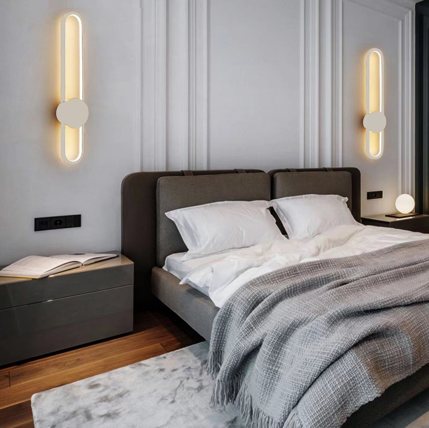 Aplica LED Oval Light 80W 90CM Echivalent 300W