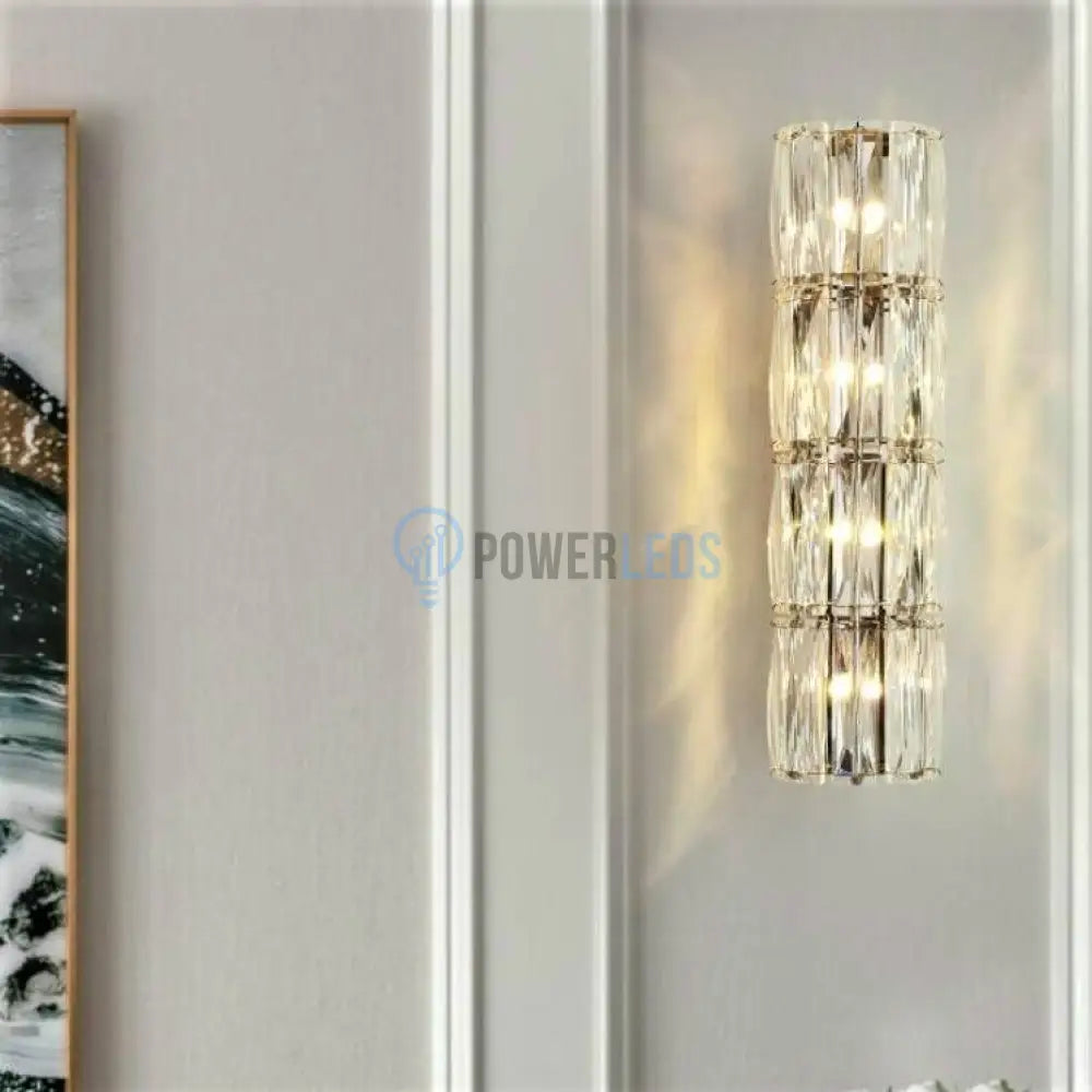 Aplica Led 40W Cristal Cilindru 40Cm Wall Light Fixtures