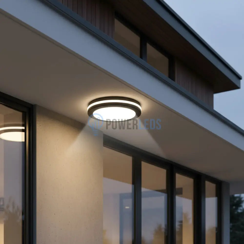 Aplica LED 40W Rotunda Miraq Neagra Exterior Lighting Fixtures