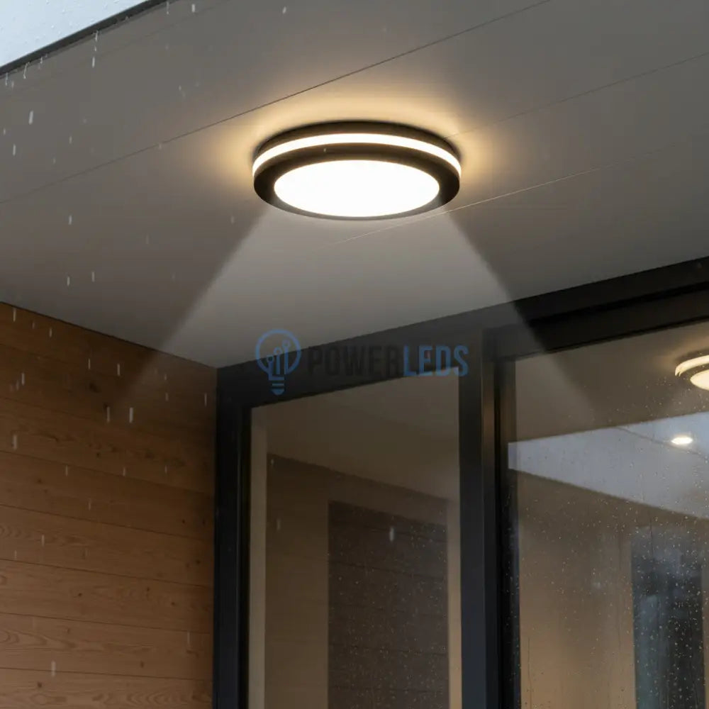 Aplica LED 40W Rotunda Miraq Neagra Exterior Lighting Fixtures