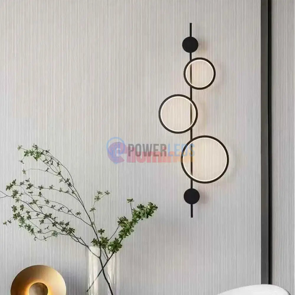 Aplica LED 40W TRIPLE ROUND BLACK 3 Functii powerleds.ro