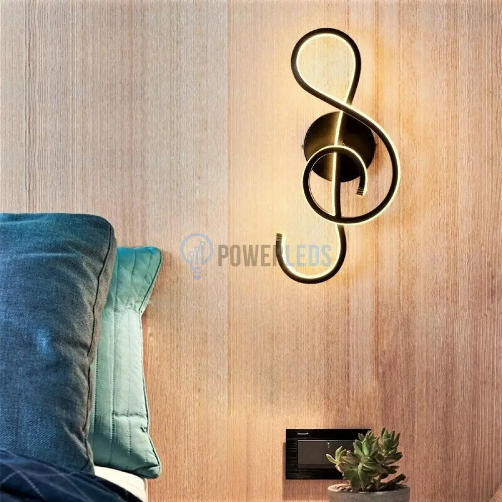 Aplica Led 44W Cheia Sol Black Wall Light Fixtures
