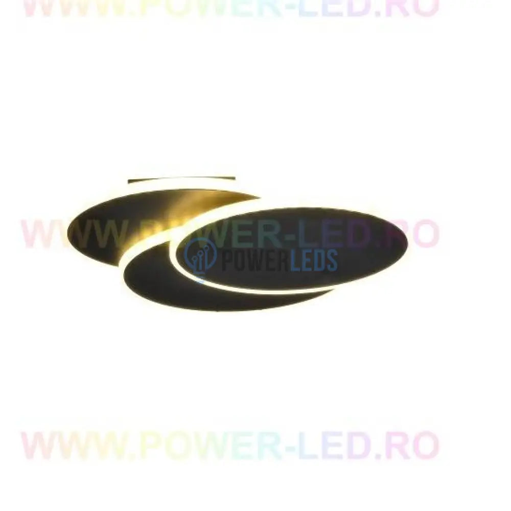 Aplica Led 48W Loops Black Echivalent 200W Lighting Fixtures