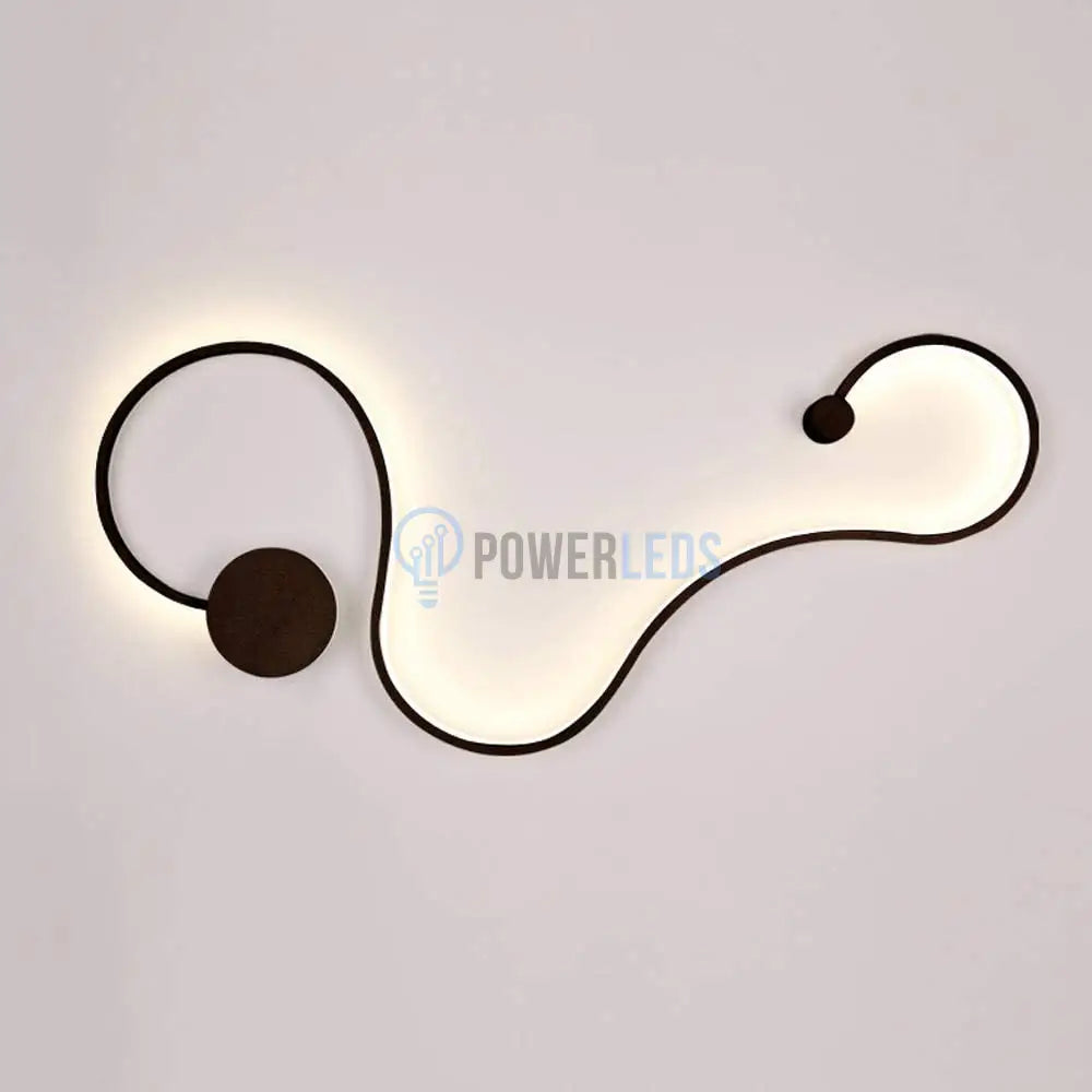 Aplica Led 60W 89Cm Gamora Black Wall Light Fixtures