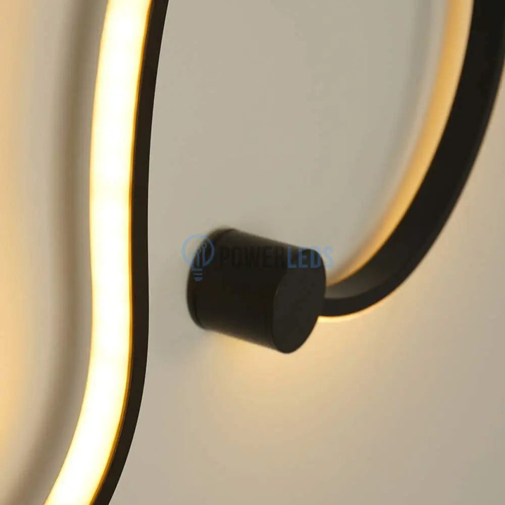 Aplica Led 60W 89Cm Gamora Black Wall Light Fixtures