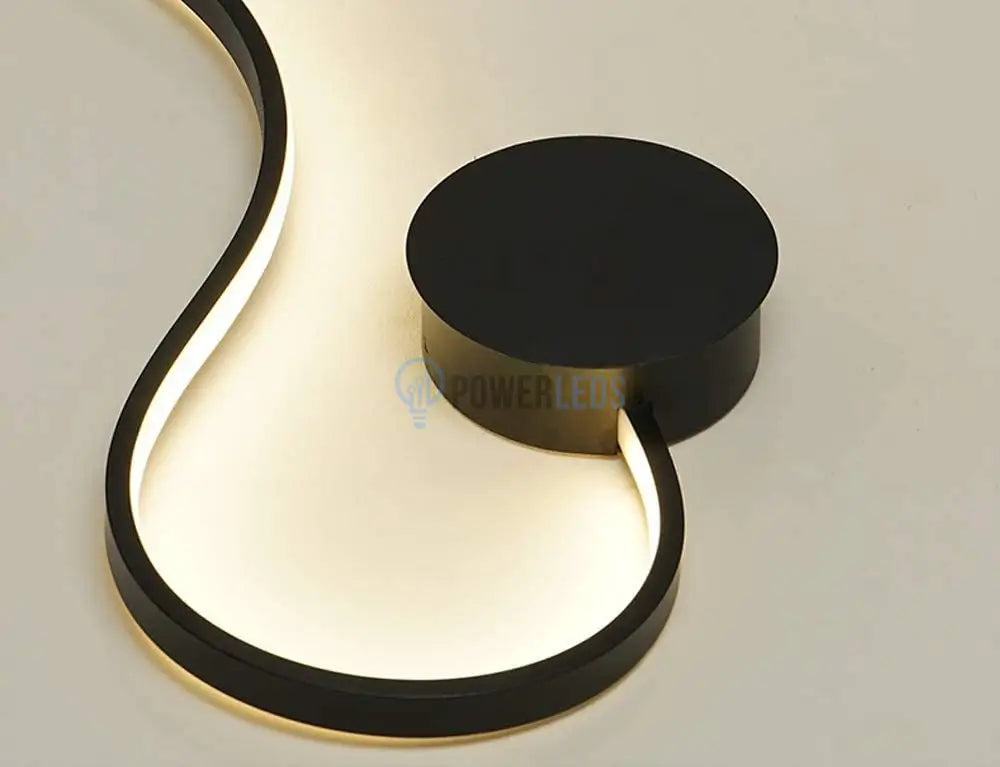 Aplica Led 60W 89Cm Gamora Black Wall Light Fixtures