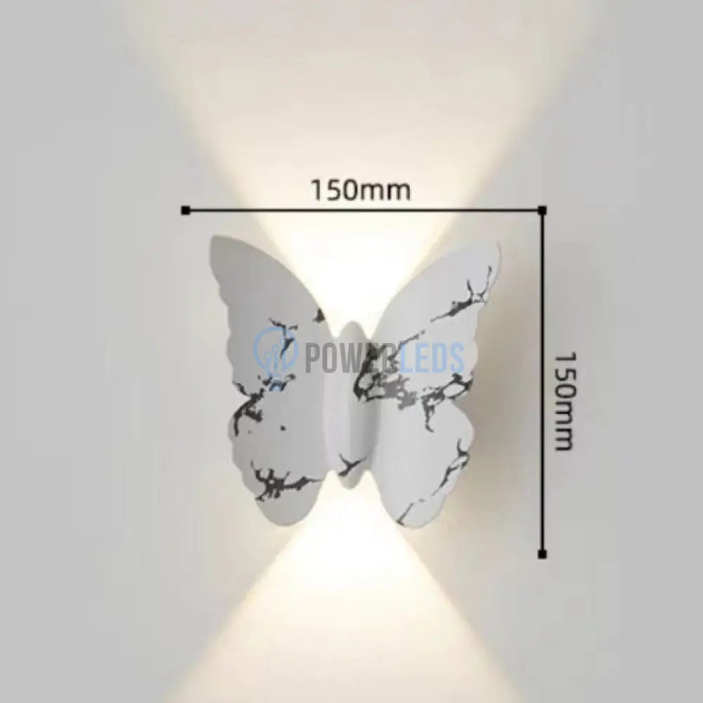 Aplica Led 6W Exterior Butterfly Alba C207Wh Wall Light Fixtures