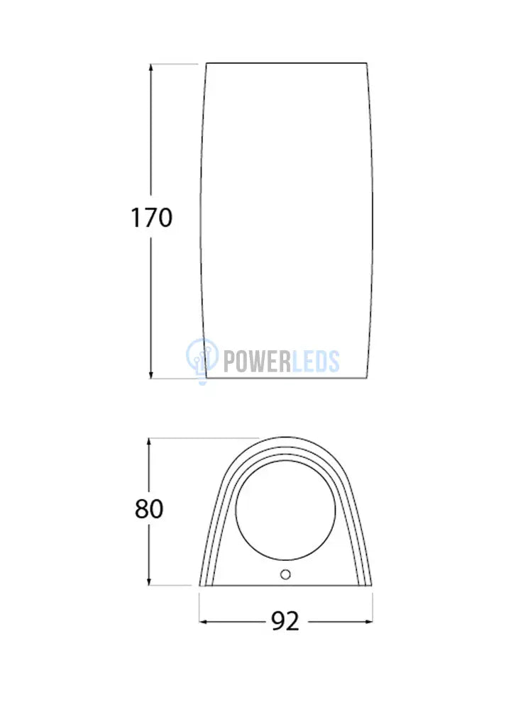 Aplica Led 6W Gu10 Cct Marta Exterior Neagra Fumagalli Exterior Light Fixture