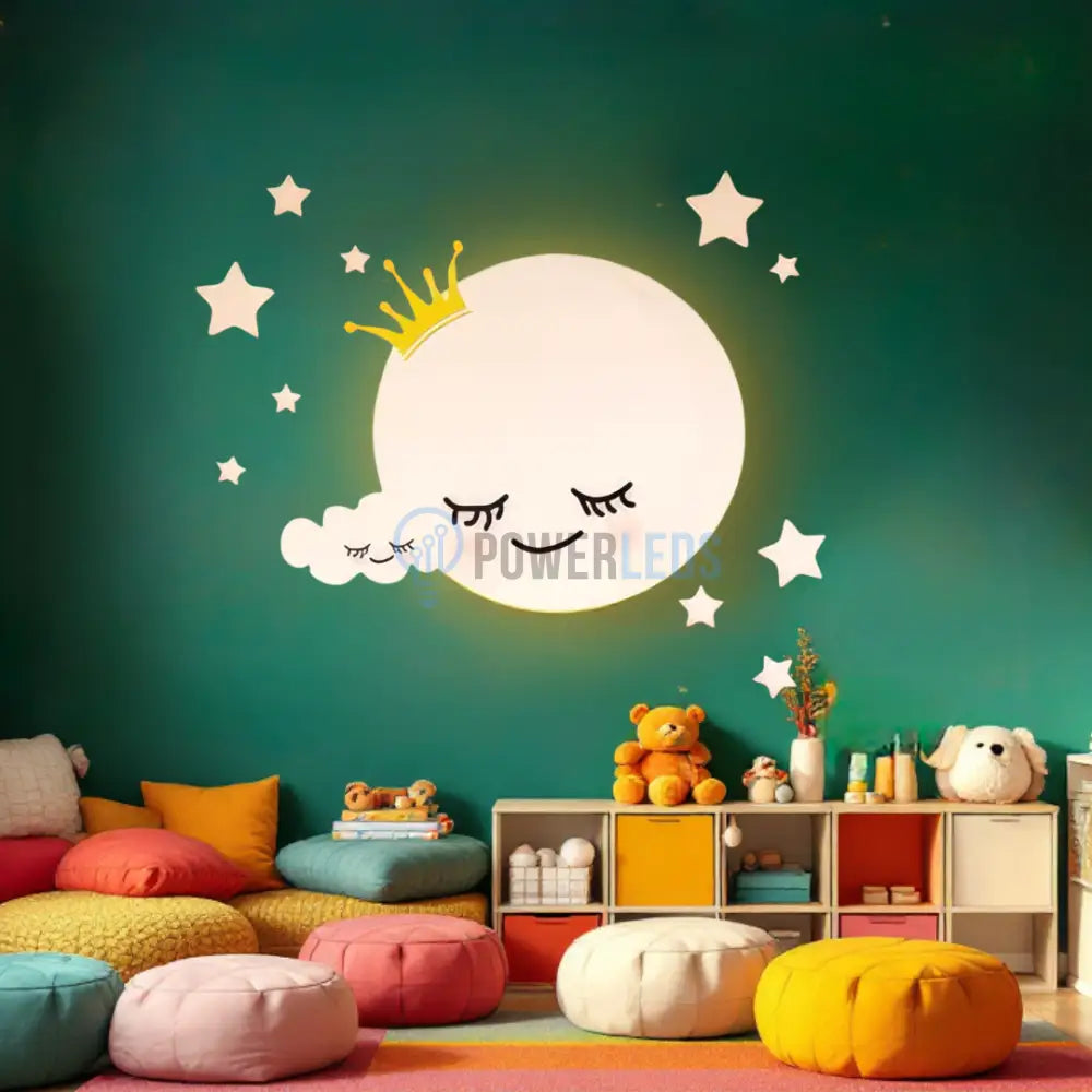 Aplica LED 80W Dreamy Moon Telecomanda 5319 ALBA / 50CM / KIDS Lighting Fixtures