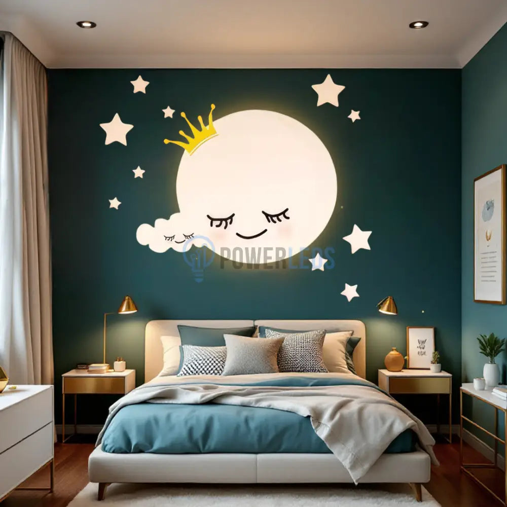 Aplica LED 80W Dreamy Moon Telecomanda 5319 ALBA / 50CM / KIDS Lighting Fixtures