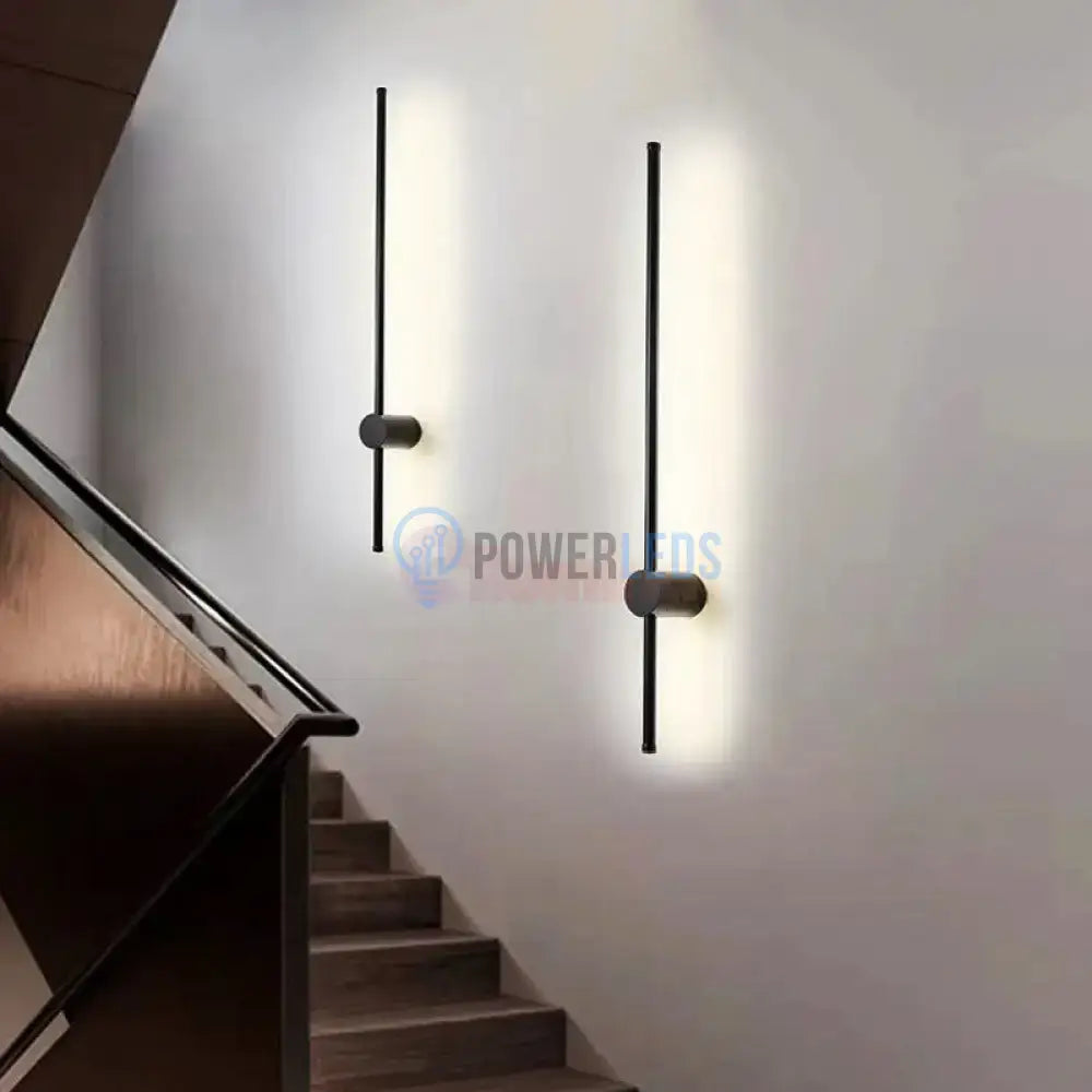 Aplica Led Alpine 22W 60Cm Black Wall Light Fixtures