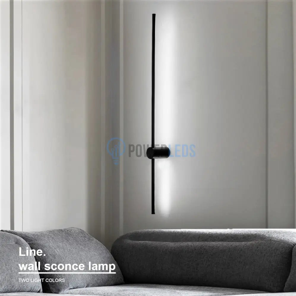 Aplica Led Alpine 12W 60Cm Black Wall Light Fixtures