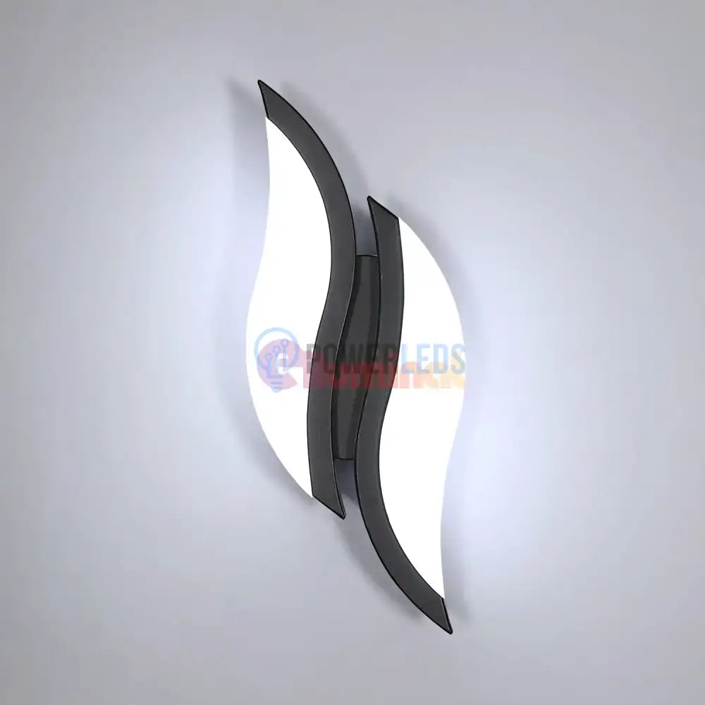 Aplica LED ASCO 8W Neagra Echivalent 40W powerleds.ro