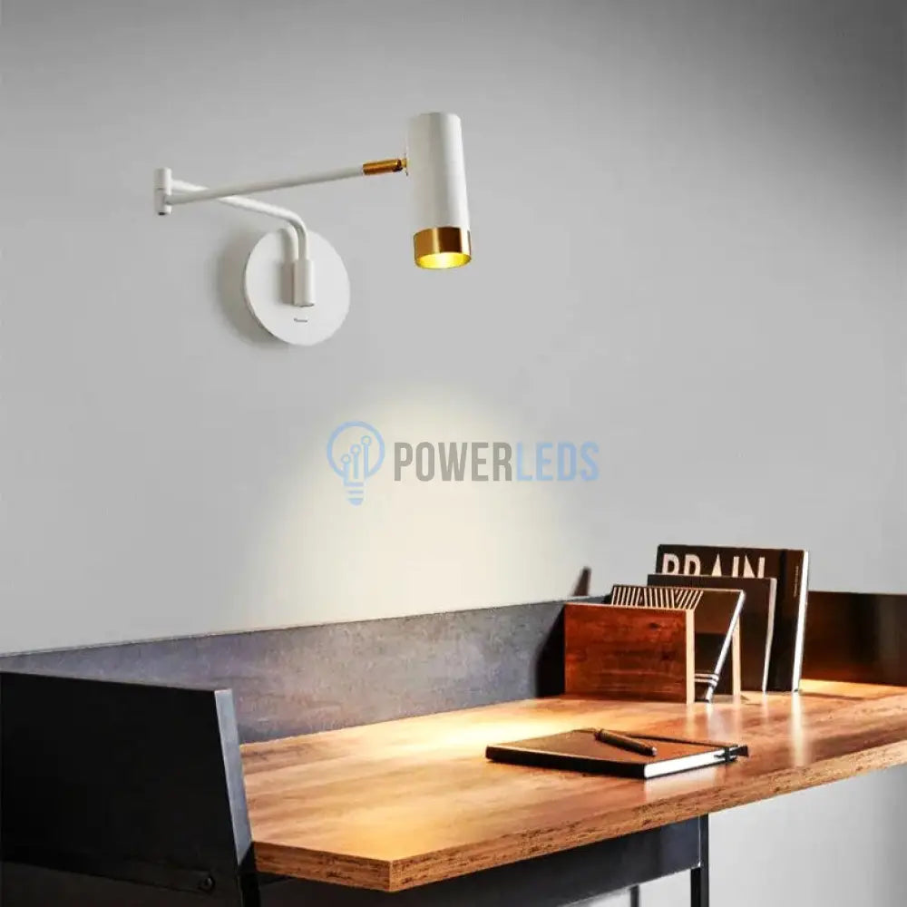 Aplica Led Avani Reglabila Alb + Auriu Wall Light Fixtures