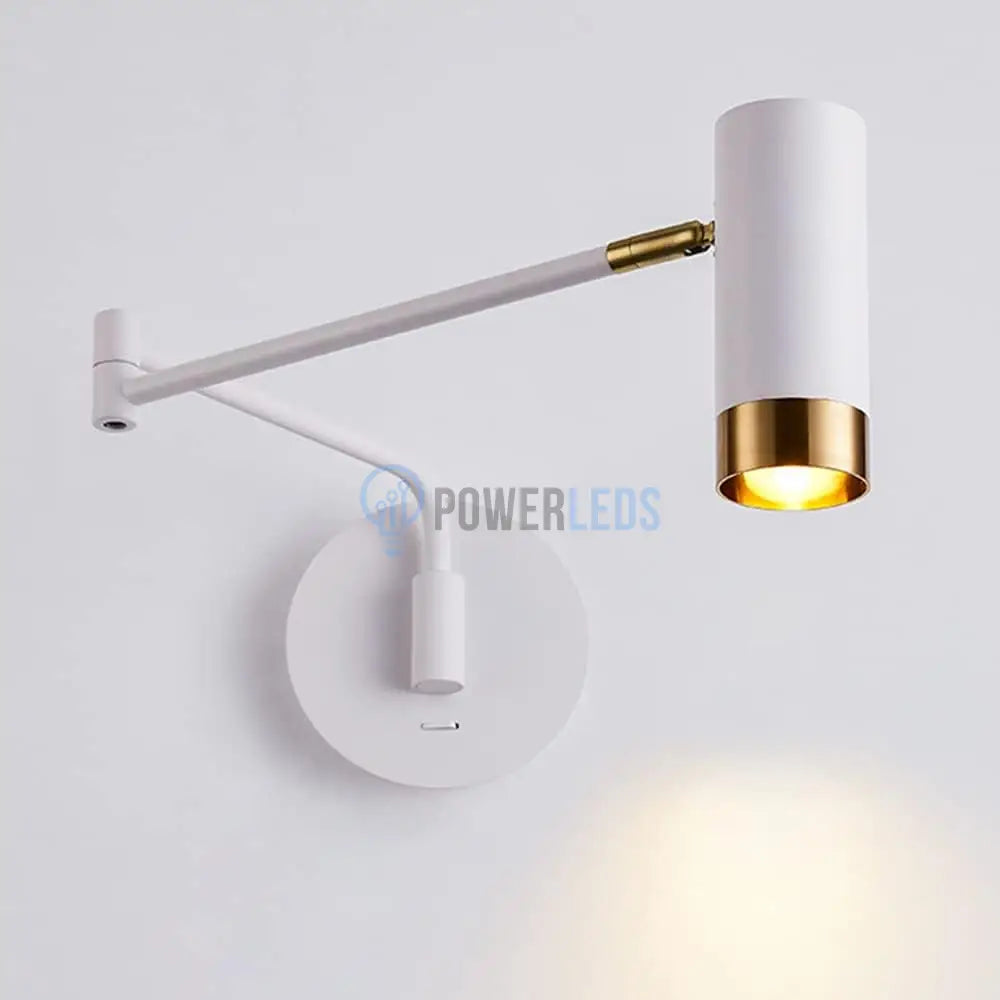 Aplica Led Avani Reglabila Alb + Auriu Wall Light Fixtures