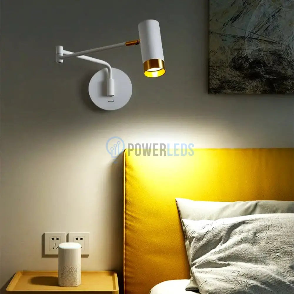 Aplica Led Avani Reglabila Alb + Auriu Wall Light Fixtures