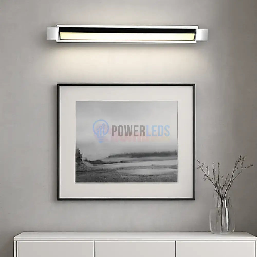 Aplica LED Aluminiu FABRIZIO CHROME / 50CM / ALB NATURAL Wall Light Fixtures