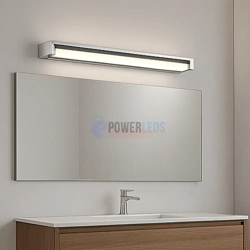Aplica LED Aluminiu FABRIZIO CHROME / 50CM / ALB NATURAL Wall Light Fixtures