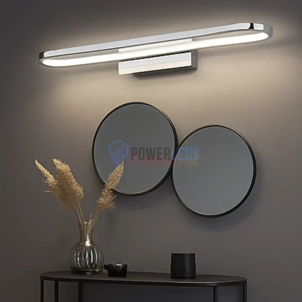 Aplica LED Perete GIANNI Crom CHROME / 50CM / ALB NATURAL Wall Light Fixtures