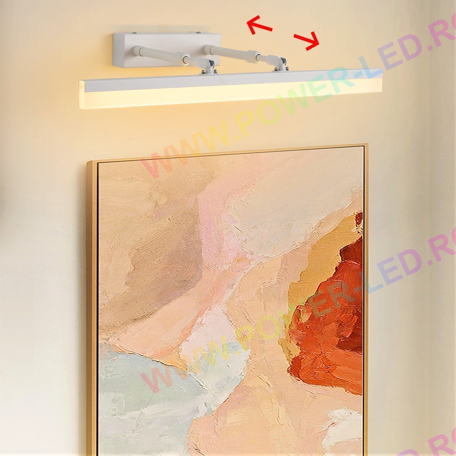 Aplica LED Baie 36W 53cm Alba Reglabila C9067WH