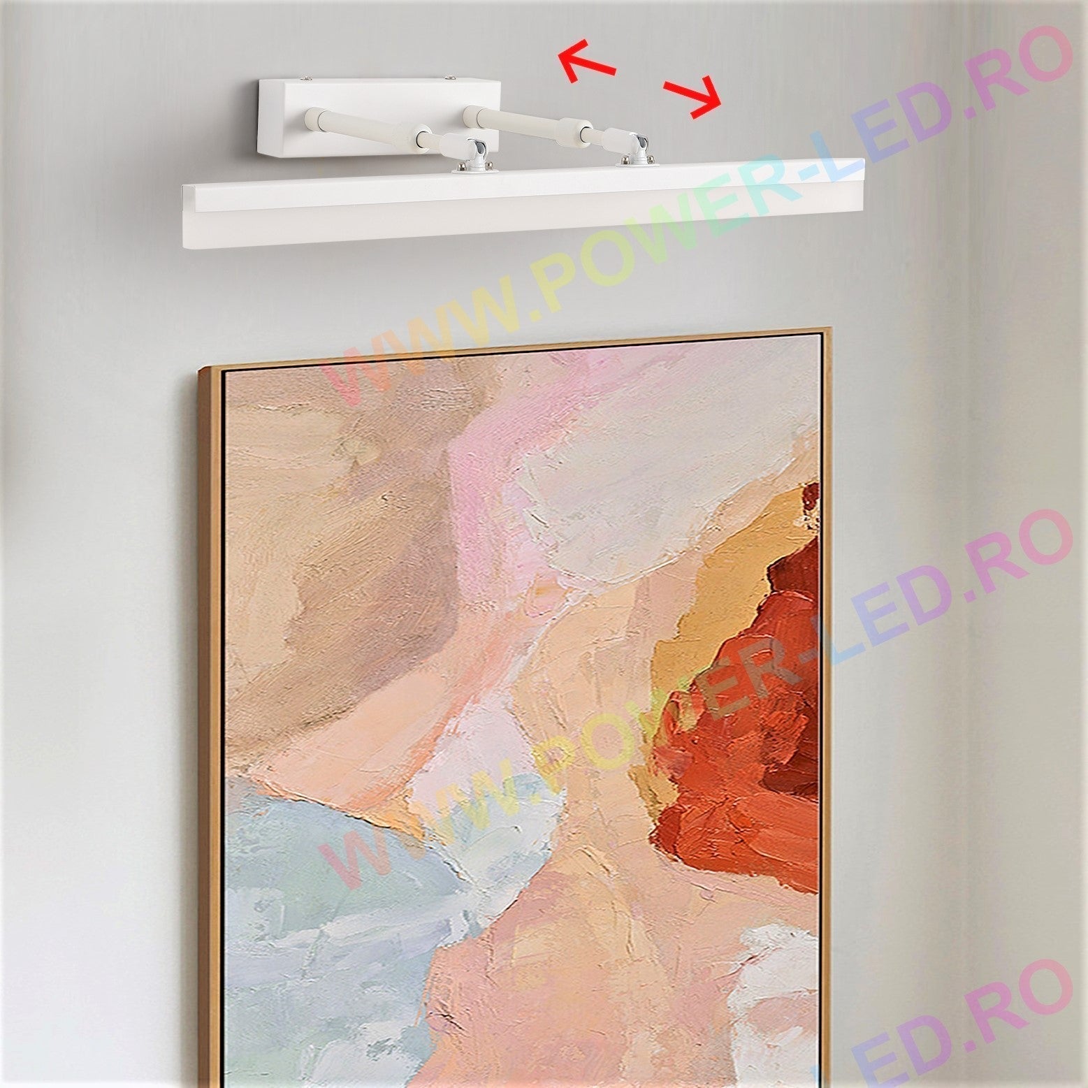 Aplica LED Baie 36W 53cm Alba Reglabila C9067WH