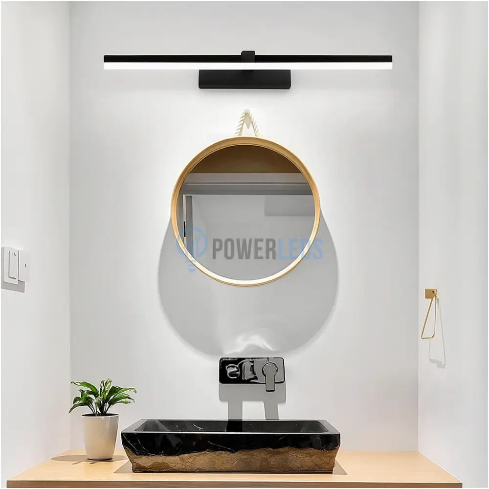 Aplica LED Baie Olyss 18W 91cm Neagra powerleds.ro