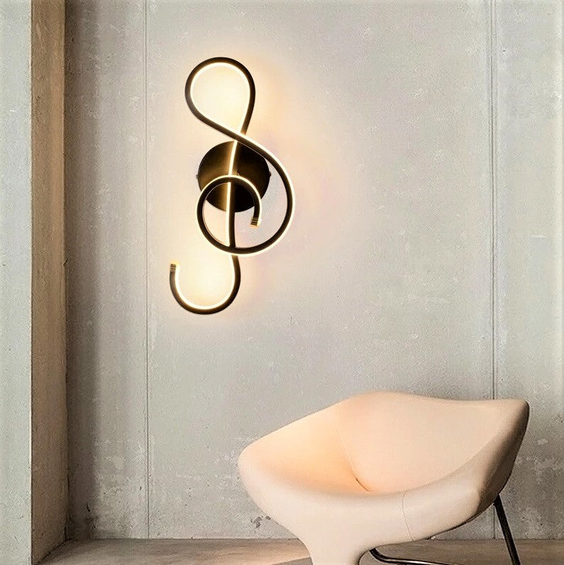 Aplica LED 44W Cheia SOL BLACK