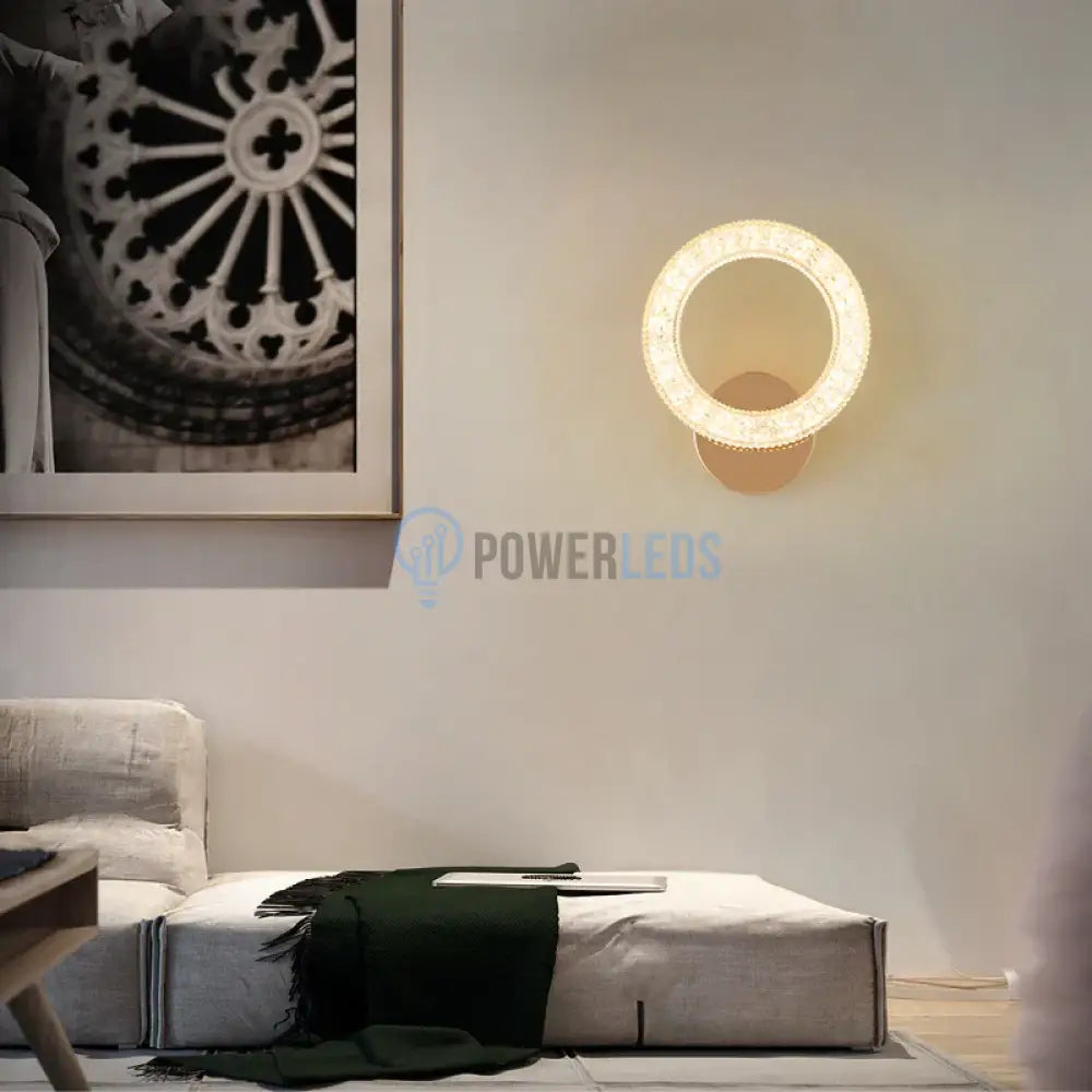 Aplica Led Circle Golden Design B300/1 Wall Light Fixtures