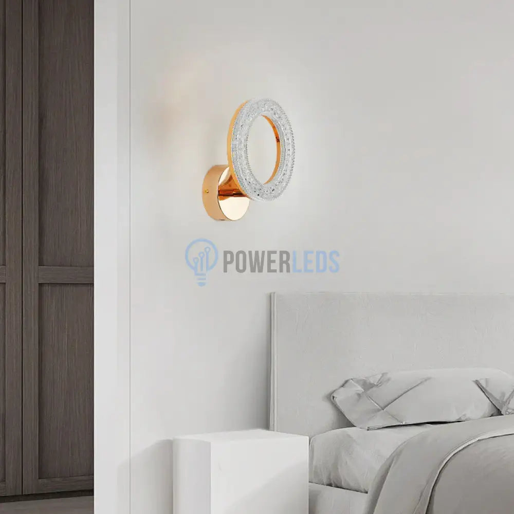 Aplica Led Circle Golden Design B300/1 Wall Light Fixtures