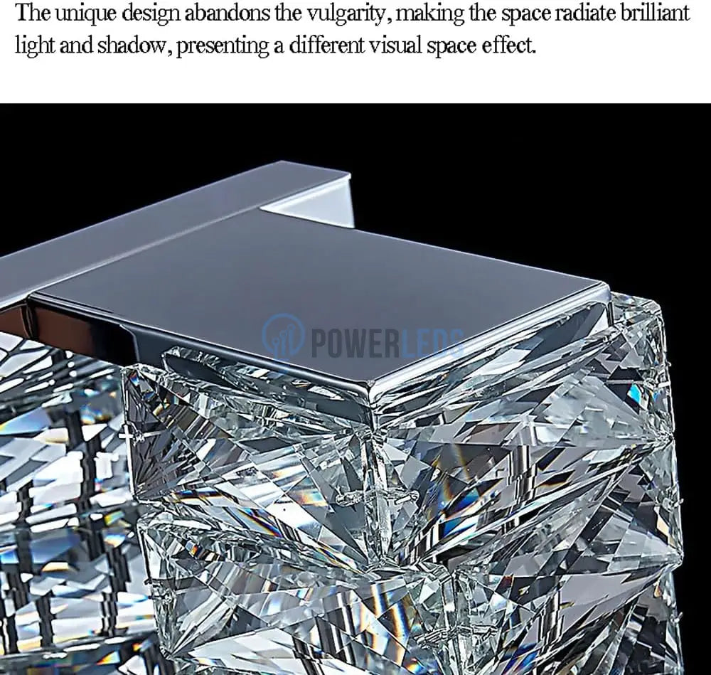 Aplica LED Cristal WAVE Chrome 48cm powerleds.ro