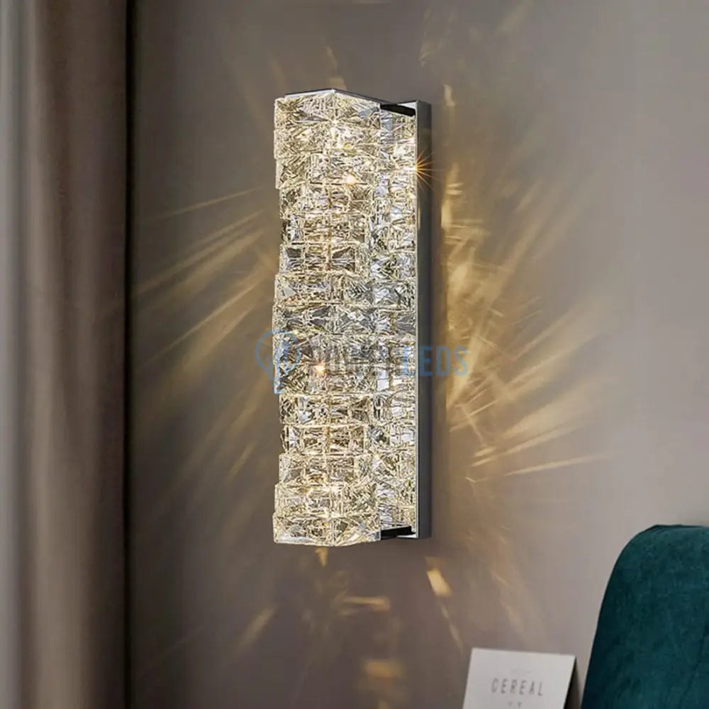 Aplica LED Cristal WAVE Chrome 48cm powerleds.ro