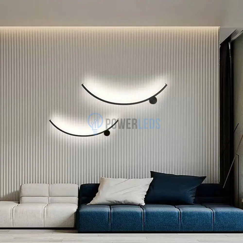 Aplica Led Curved Line 36W 60Cm Wall Light Fixtures