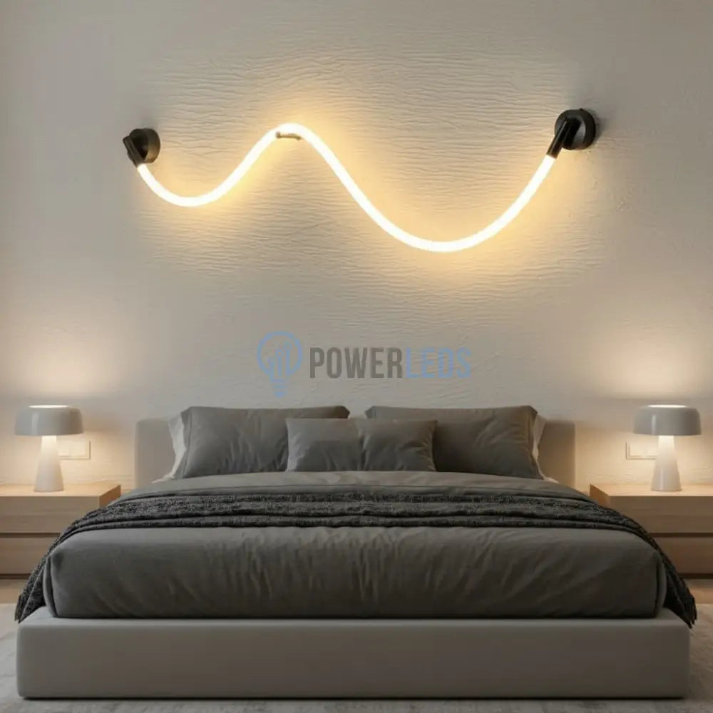Aplica LED Curved Rope cu 3 Functii 158CM Wall Light Fixtures