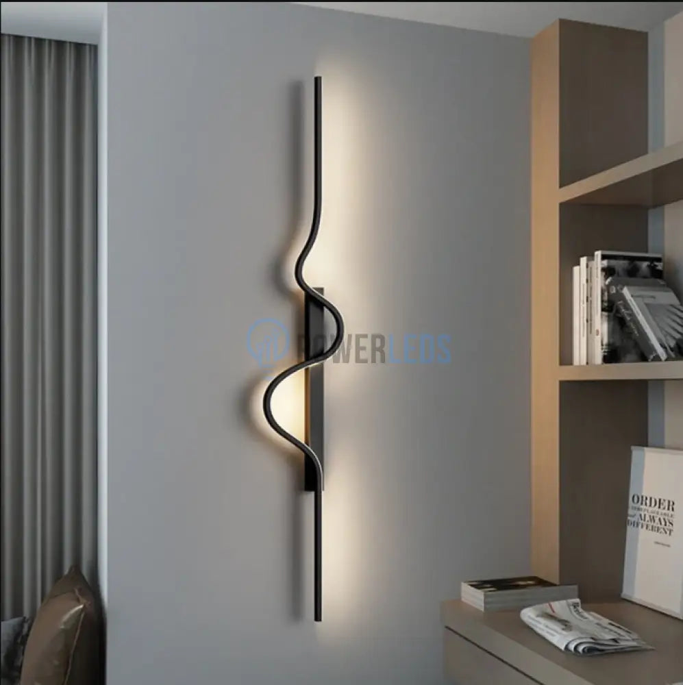 Aplica Led Dunes 36W 60Cm Aplica Perete / Tavan Minimalist Design Neagra Wall Light Fixtures