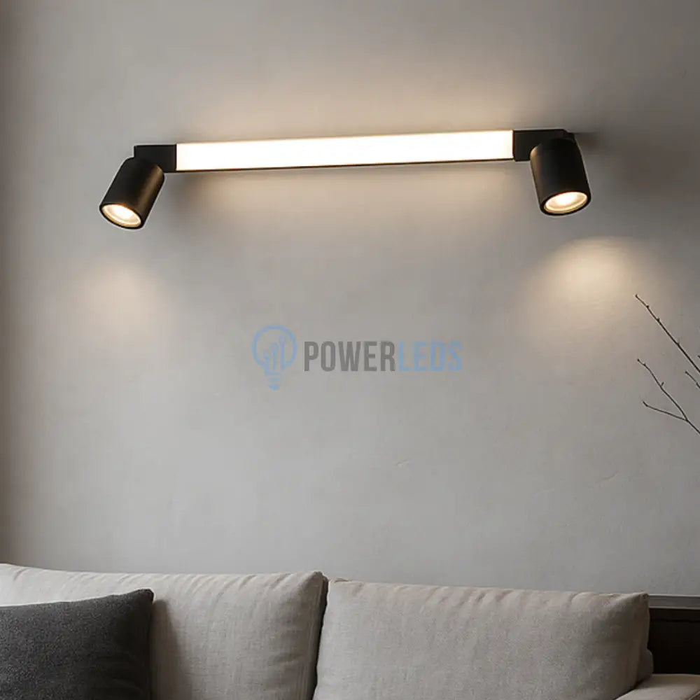 Lustra LED cu Spoturi ENRICO Black powerleds.ro