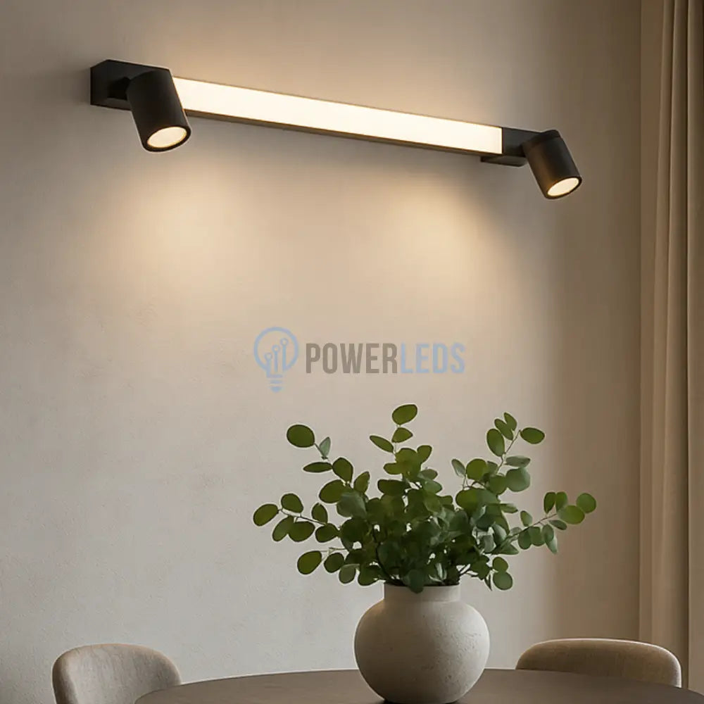 Lustra LED cu Spoturi ENRICO Black powerleds.ro
