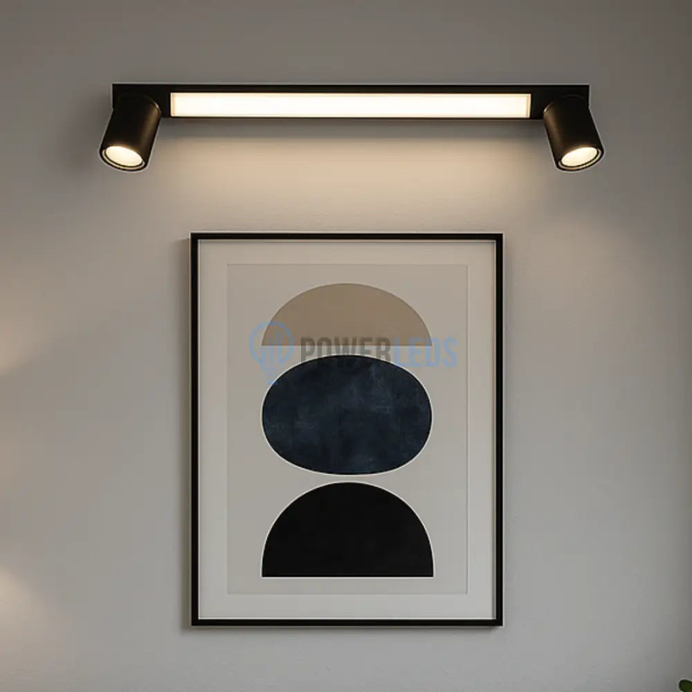Lustra LED cu Spoturi ENRICO Black powerleds.ro