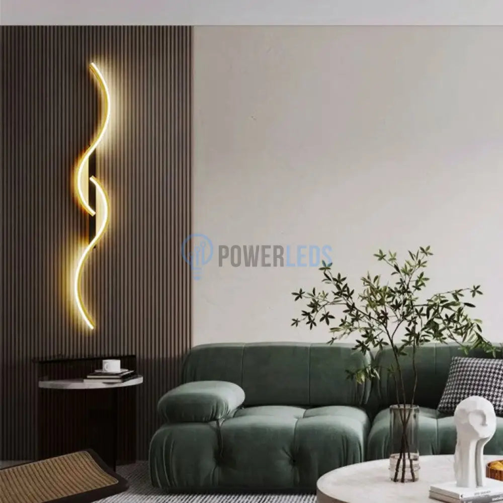 Aplica Led Eternity Gold + Black 52W 100Cm Wall Light Fixtures