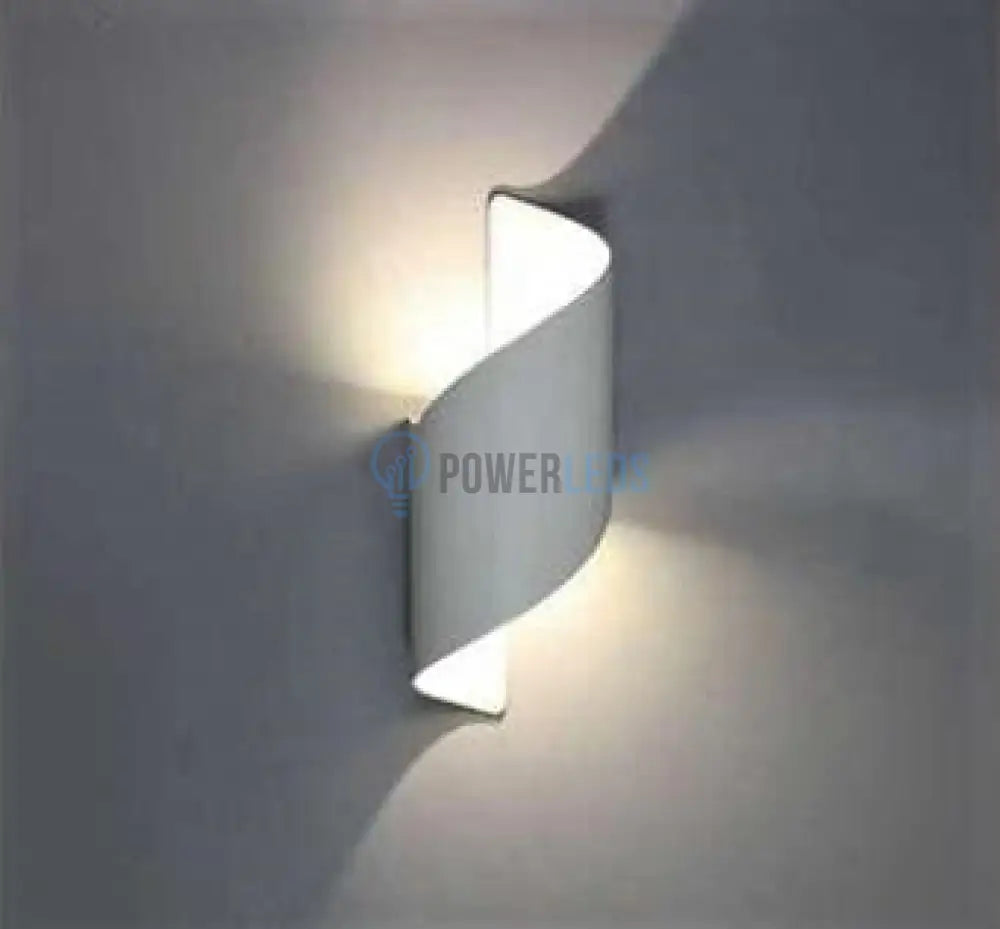 Aplica Led Exterior 10W Spirala Alba Wall Light Fixtures